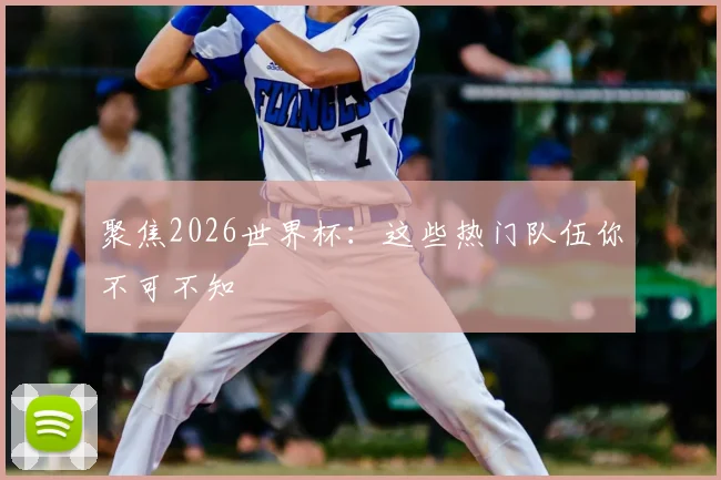 聚焦2026世界杯:这些热门队伍你不可不知